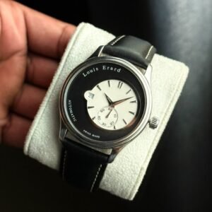 Louis Erard Heritage Off-Centre Automatic Watch – Black & White Dial - View 2