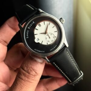 Louis Erard Heritage Off-Centre Automatic Watch – Black & White Dial - View 3