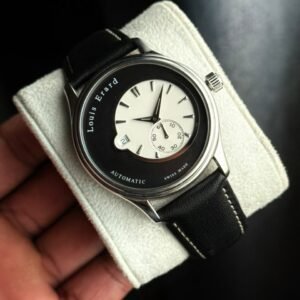 Louis Erard Heritage Off-Centre Automatic Watch – Black & White Dial - View 4
